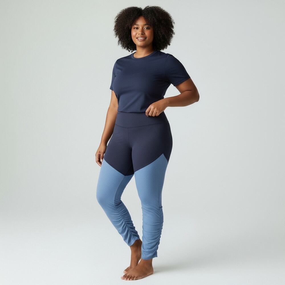 Zyia Active Parallel Luxe‎ High Rise Ribbed Leggings Size 16-18